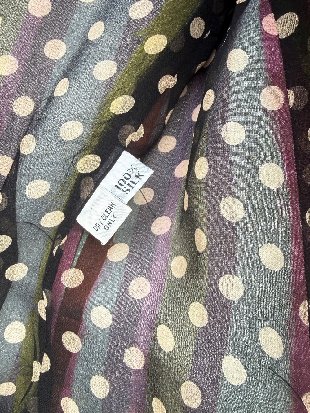 RARE Y2K Dr. Boudoir Raw Silk Striped Ruffle Blazer Jacket Small - Picture 3 of 16